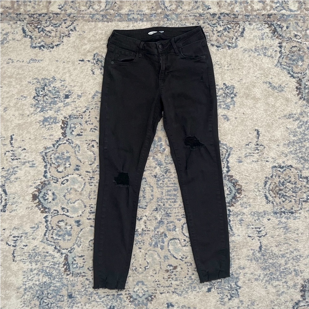High-Waisted Rockstar Super-Skinny Jeans from Old Navy